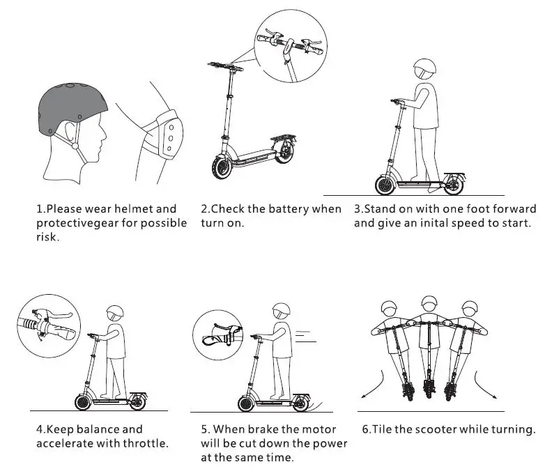 AERLANG A10 10 Inch Foldable Electric Scooter 11