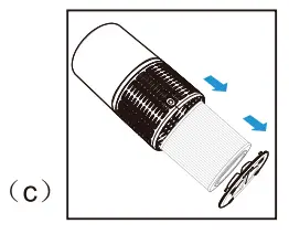 BLUE BLOWER PROFESSIONAL BB AP300 62 W WF Air Purifier - Filter 3