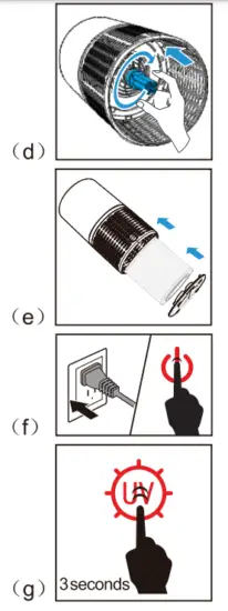 BLUE BLOWER PROFESSIONAL BB AP300 62 W WF Air Purifier - buib 2