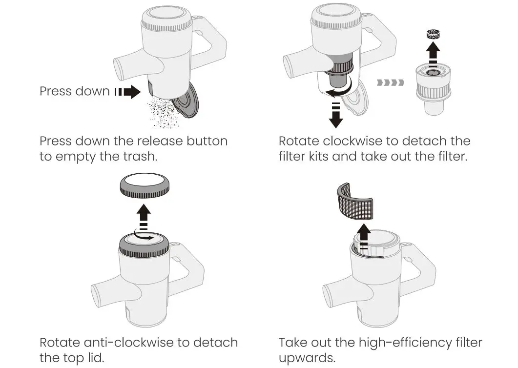 EASINE-G50-Cordless-Stick-Vacuum-Cleaner-9