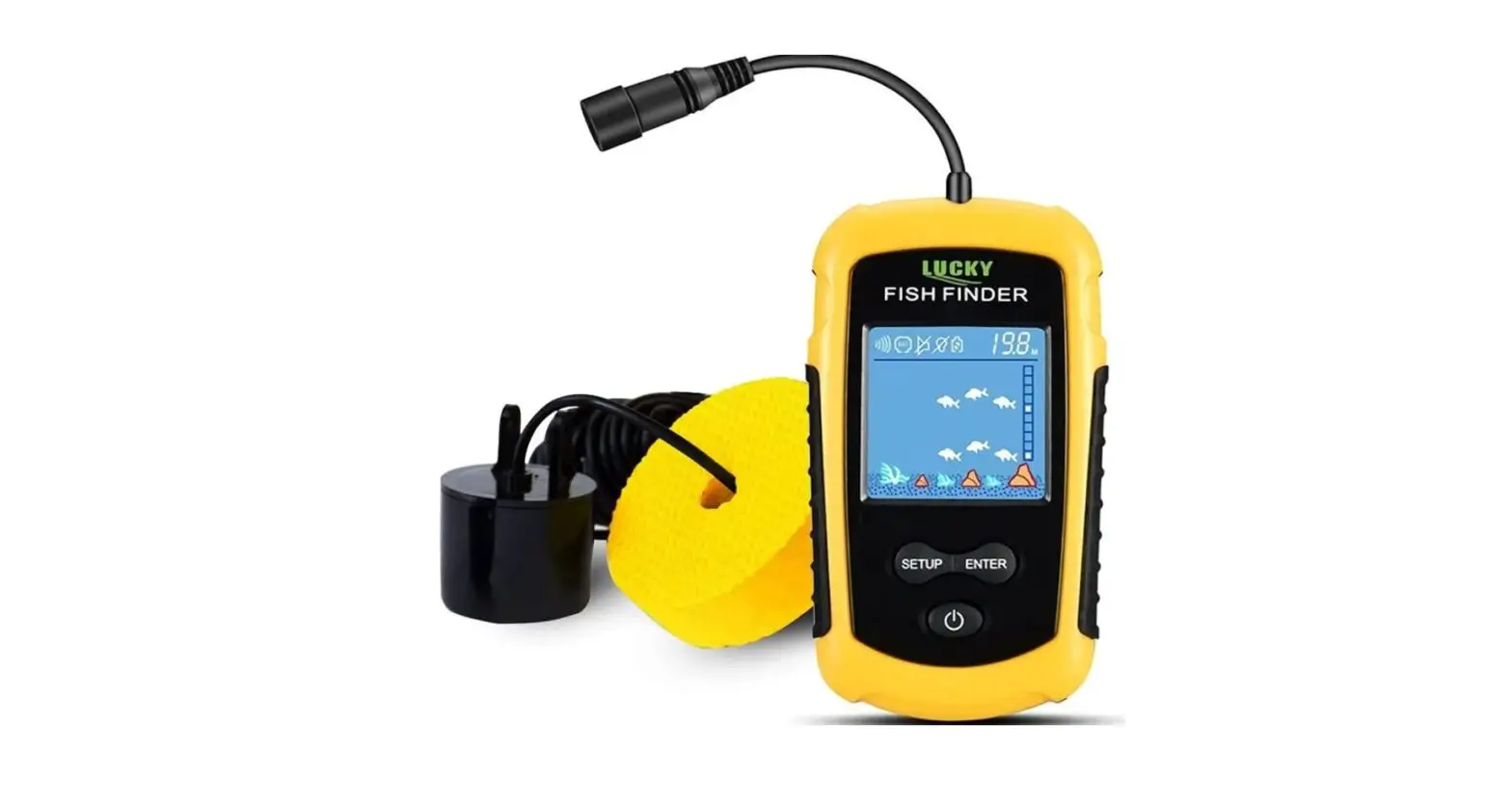 Lucky Kayak Portable Fish Depth Finder Water Handheld Fish Finder-complete Features/user Manual
