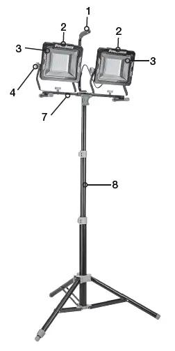 POWERSMITH-PWLD300T 30000 Lumen Dual-Head LED-Work-Light-With-Tripod-fig-1
