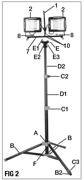 POWERSMITH-PWLD300T 30000 Lumen Dual-Head LED-Work-Light-With-Tripod-fig-3