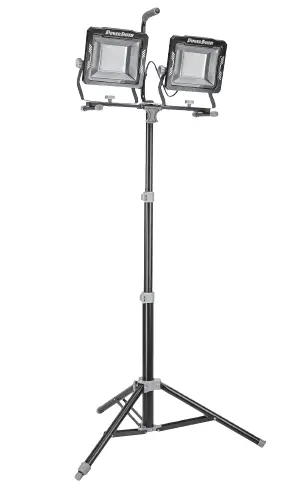 POWERSMITH-PWLD300T 30000 Lumen Dual-Head LED-Work-Light-With-Tripod