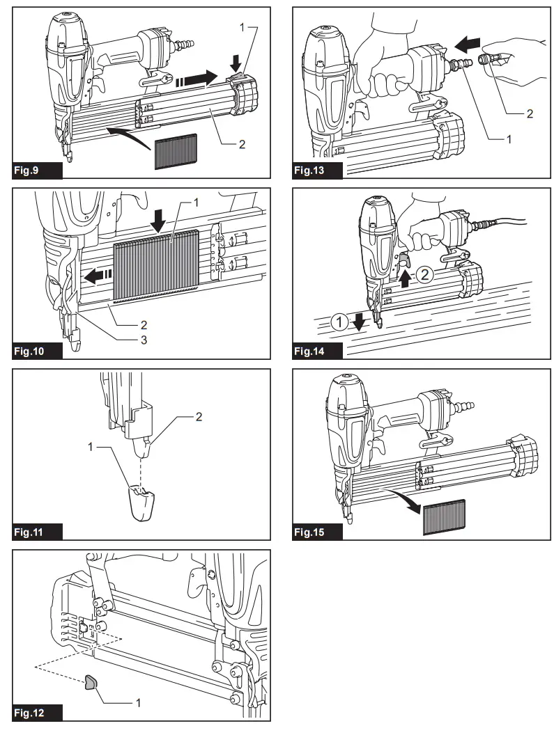 makita AF506 Pneumatic Brad Nailer - Fig 2