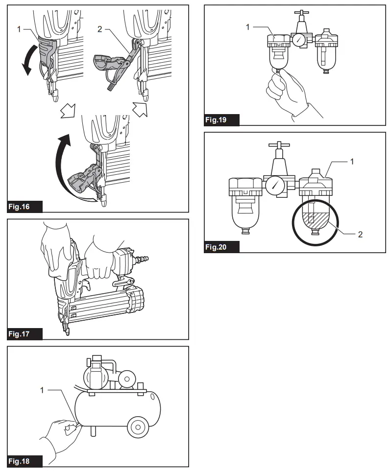 makita AF506 Pneumatic Brad Nailer - Fig 3