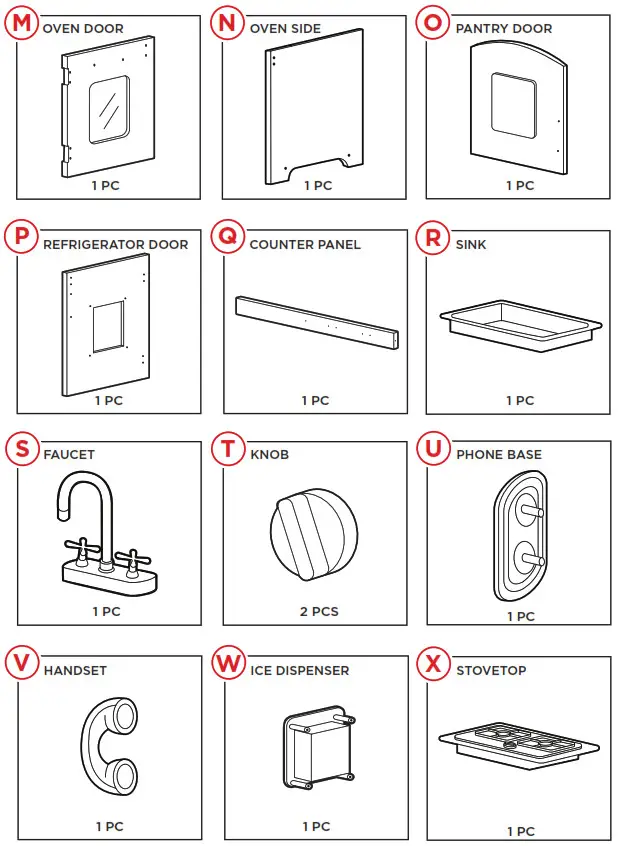 Kids Kitchen Playset -PARTS-1