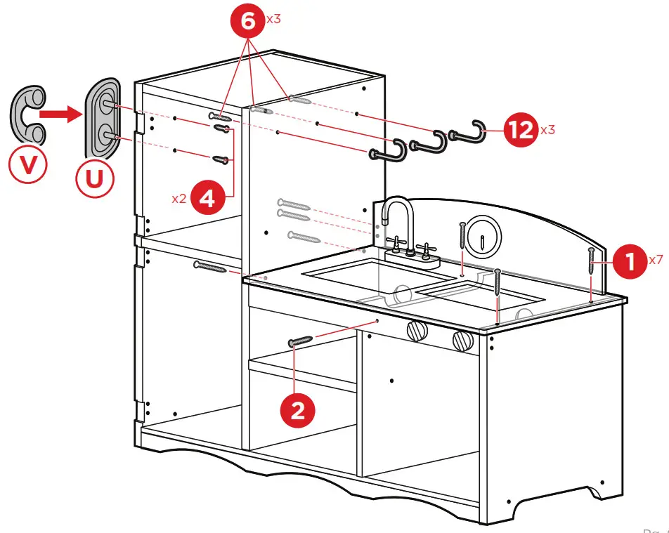 Kids Kitchen Playset -PRODUCT ASSEMBLY-011