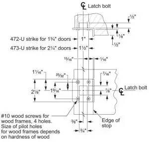 FIG 29 Install soffit strike.