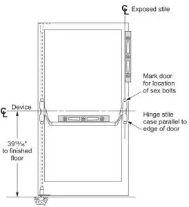 FIG 32 Apply hinge stile case and crossbar tube