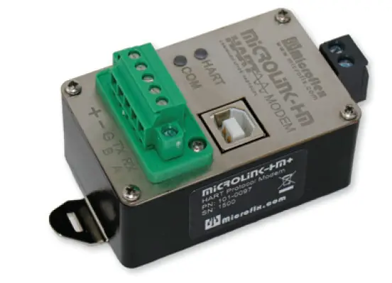 Microflex MicroLinK HM+ HART Protocol Modem with Modbus Accumulator ptoduct