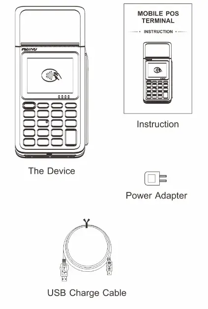 TIANYU TP50 Mobile POS Terminal - Accessories