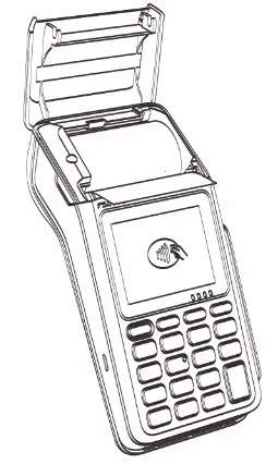 TIANYU TP50 Mobile POS Terminal - Install Printer Paper