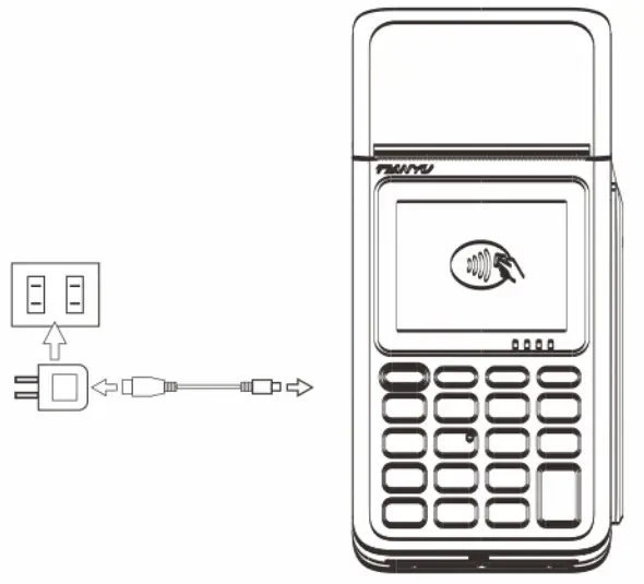TIANYU TP50 Mobile POS Terminal - Power Charging