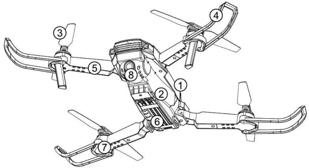 Max Sales Group NV 06782 2 Rechargeable Quadcopter Drone - Max Sales Group NV 06782 2 Rechargeable Quadcopter Drone