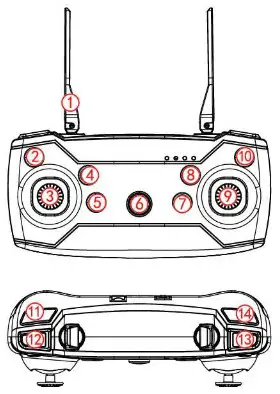 Max Sales Group NV 06782 2 Rechargeable Quadcopter Drone - remoote control