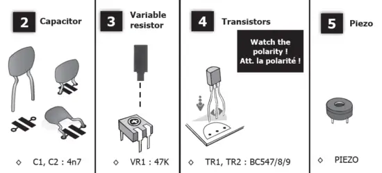 velleman WSG110 MadLab Electronic Kit fig 3
