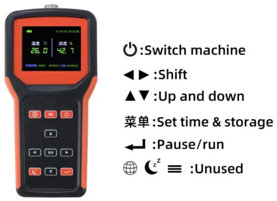 SONBEST QR9620B Handheld Temperature and Humidity Recorder - fig2