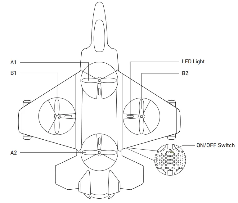 SHARPER IMAGE JET X-2 Thunderbolt - figH