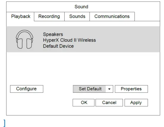 HYPERX CL002WA Cloud II Wireless Headset - Playback Device