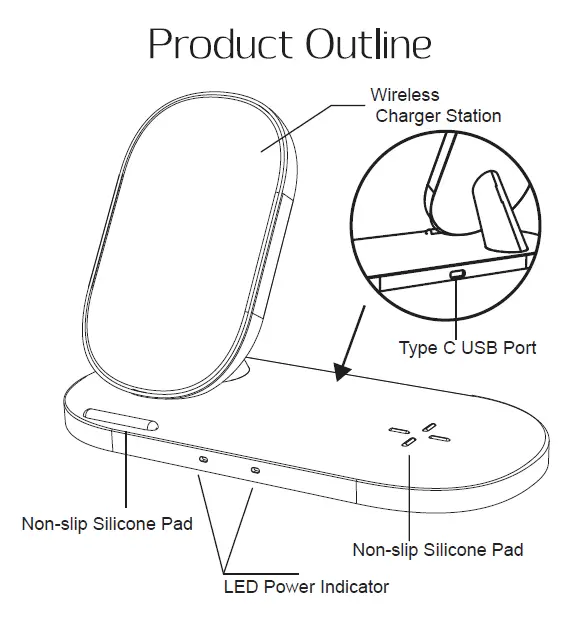 TOPBAND WCS07 Wireless Charging Stand fig 1