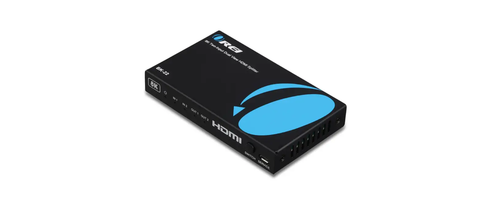 Rei Bk-22 8k Two Input Dual View Hdmi Splitter User Manual