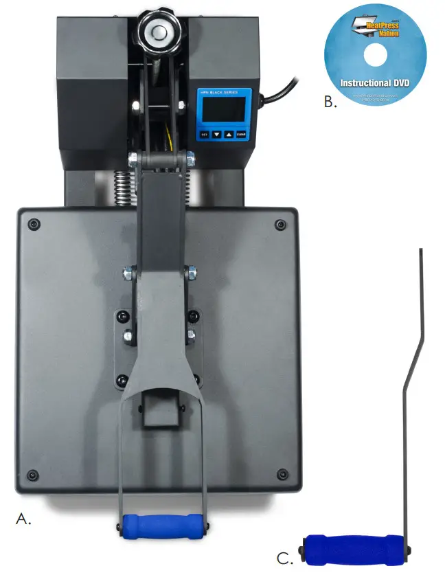 HPN Black Series 15x15 Inch High Pressure Heat Press Machine - Heat Press