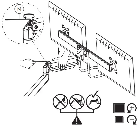 Neomounts NM D775DXWHITE Monitor desk mount - Grommet 12
