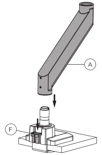 Neomounts NM D775DXWHITE Monitor desk mount - Grommet 3