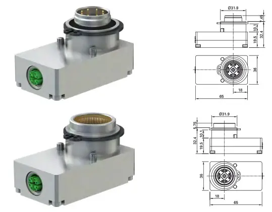 STAUBLI 18.6667 Gigabit Ethernet Connectors for Docking Applications - DuraDock ready