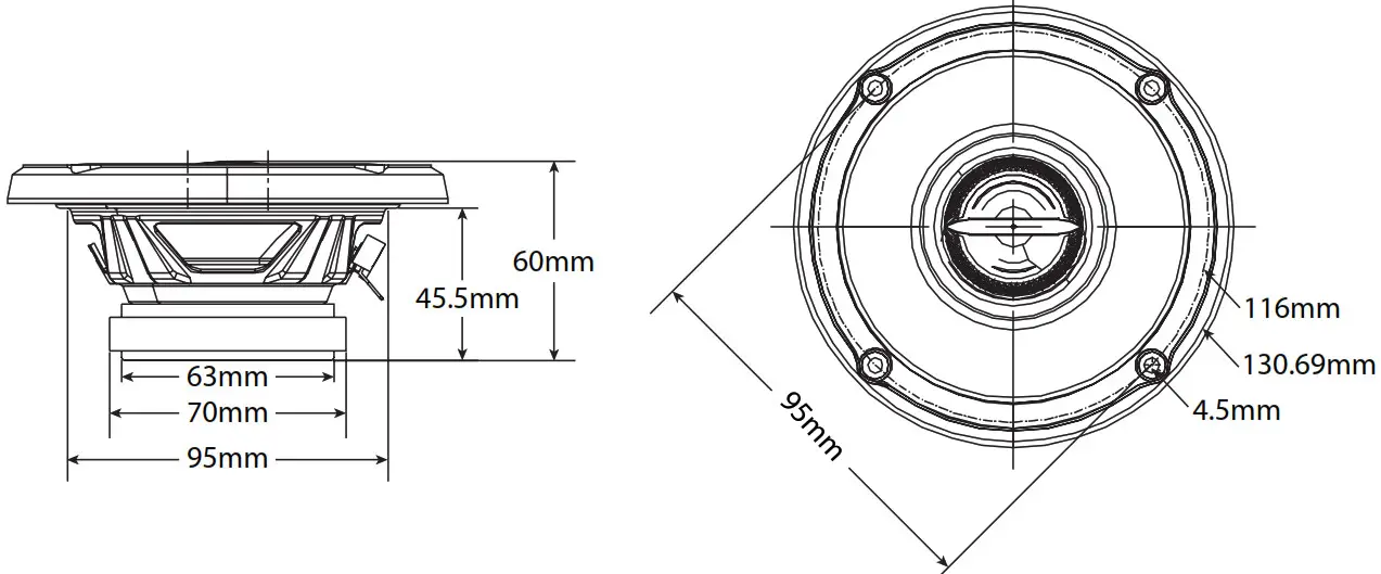 diagram, engineering drawingBLAUPUNKT Power Speaker BGx 2xxx -BGx 2402 N