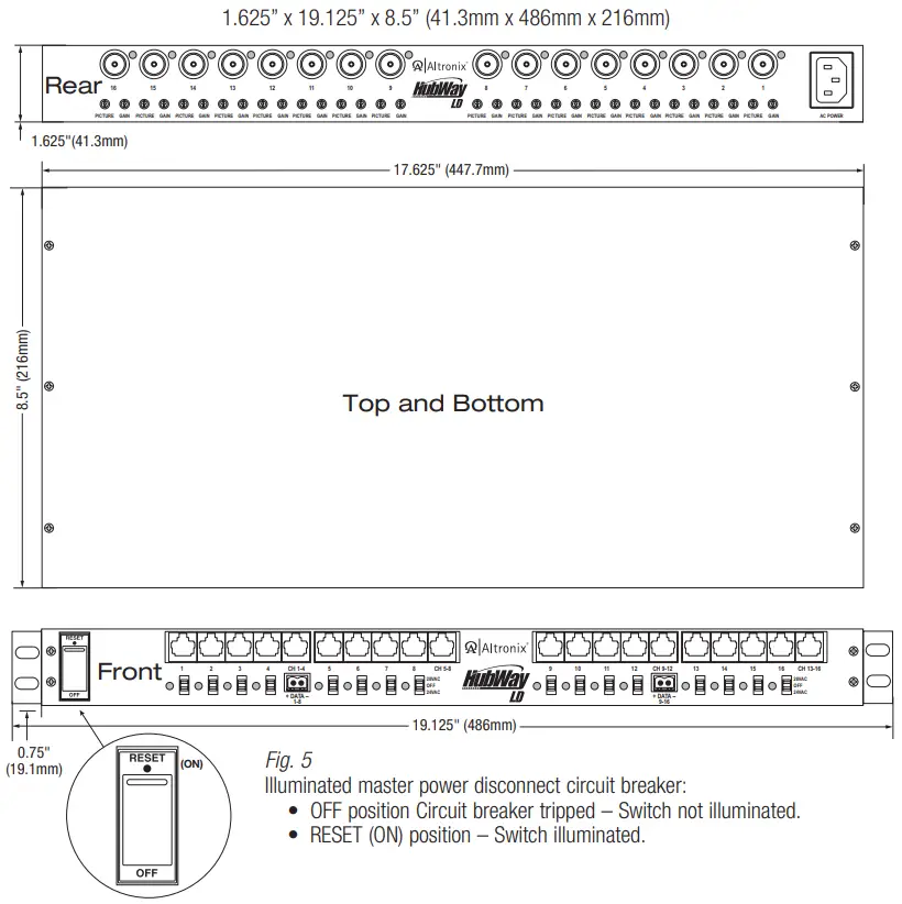 Hubway LD8CD Active UTP Transceiver Hubs - fig 4