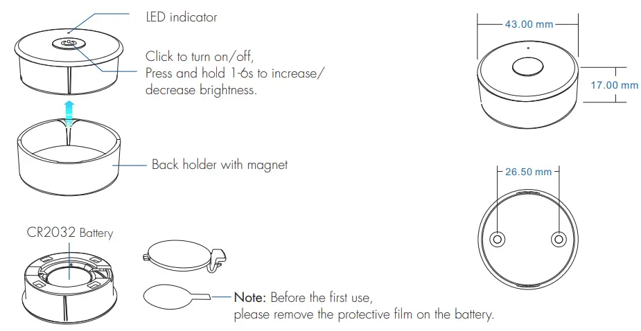 LEDLyskilder-R1-1-One-Key-RF-Remote-Controller-FIG-2