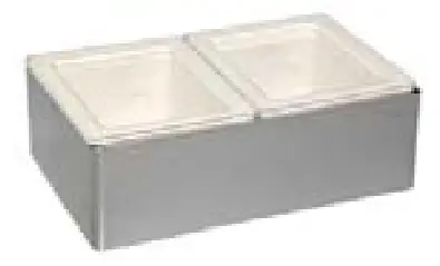 Cadco CBC-PHRX-L11 Chestnut Mobile Medium Stainless Steel Demo Sampling Car - 9