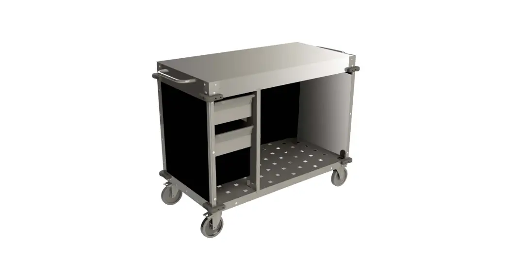 Cadco Cbc-phrx-l11 Chestnut Mobile Medium Stainless Steel Demo Sampling Cart User Manual Cadco Cbc-phrx-l11 Chestnut Mobile Medium Stainless Steel Demo Sampling Cart User Manual