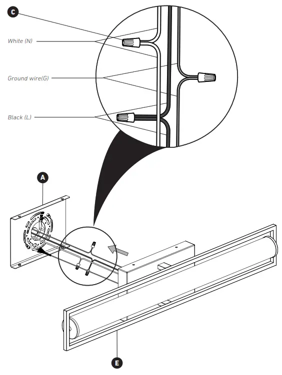 artika VAN-RIC-CBL Rialto LED Vanity Light - fig 11