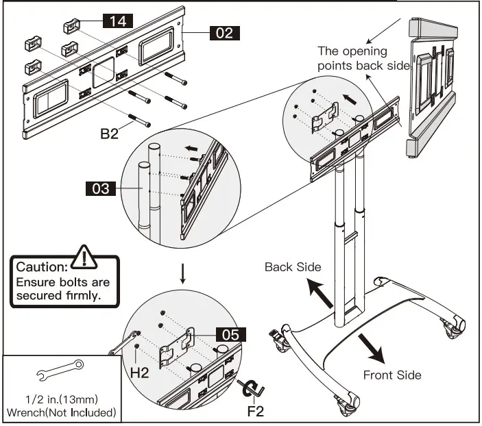 Perlegear TV Cart PGTVMC05 - 15