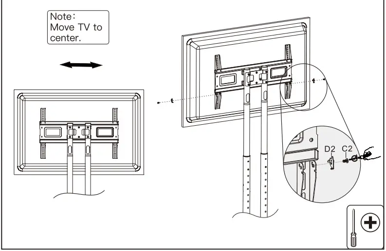 Perlegear TV Cart PGTVMC05 - 20