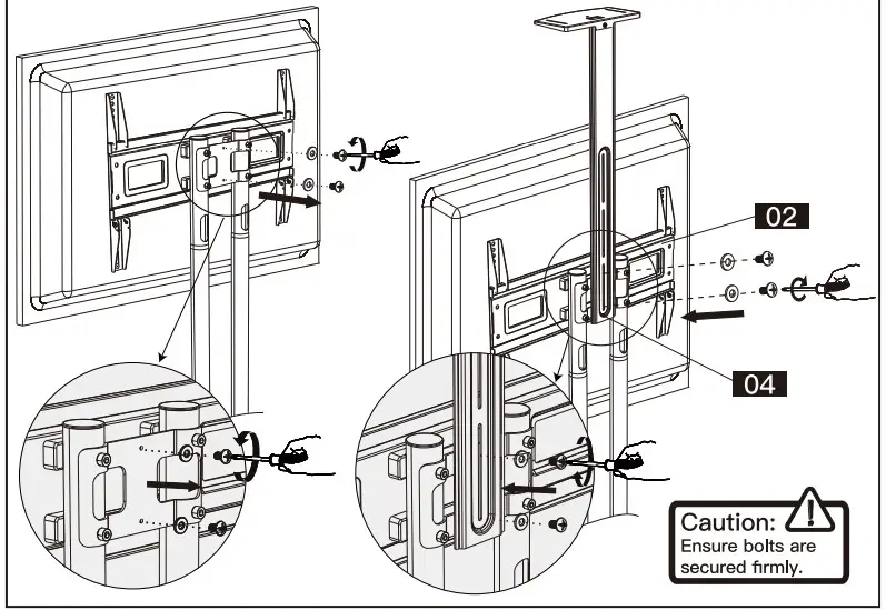 Perlegear TV Cart PGTVMC05 - 24