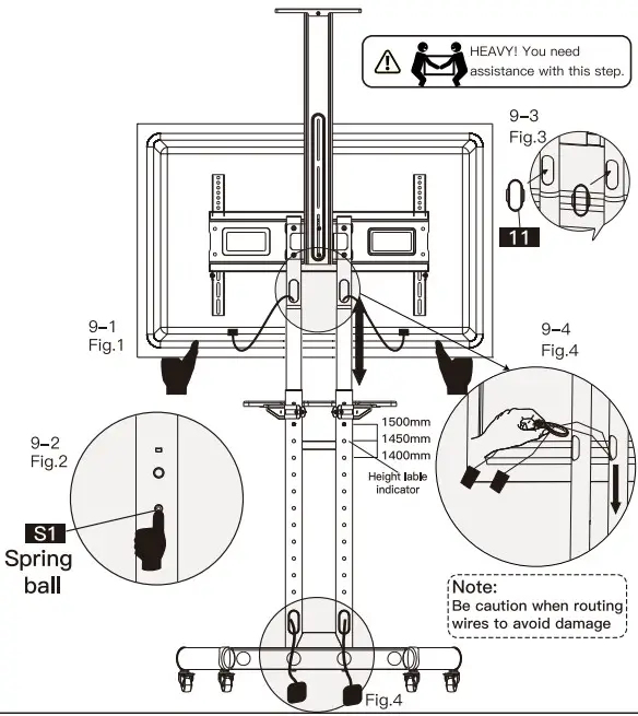 Perlegear TV Cart PGTVMC05 - 26