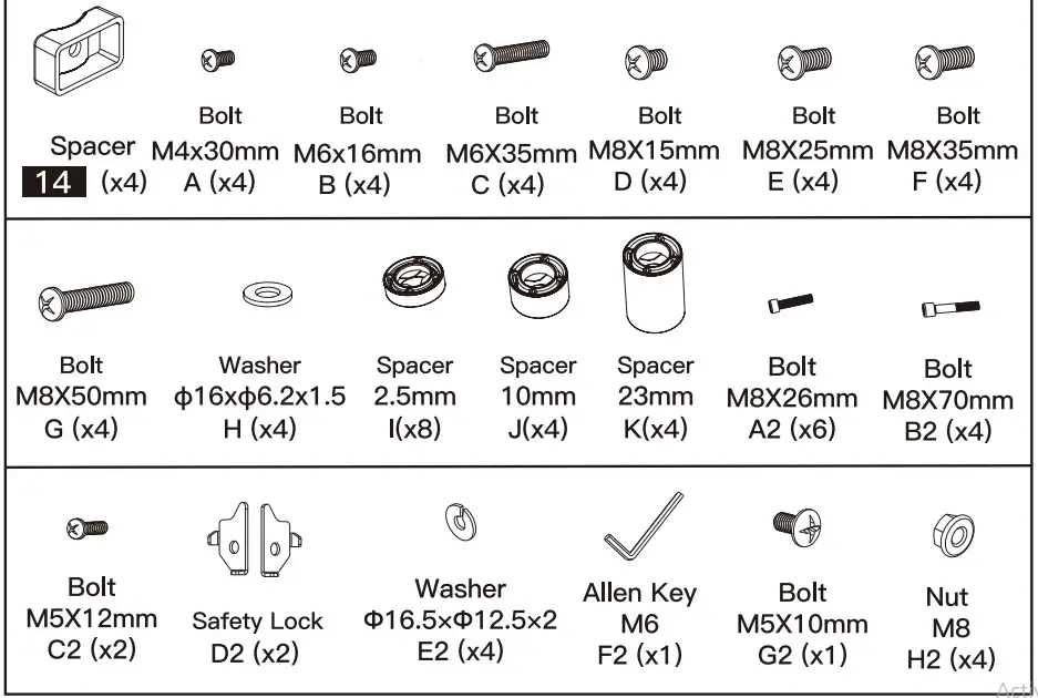 Perlegear TV Cart PGTVMC05 - 6