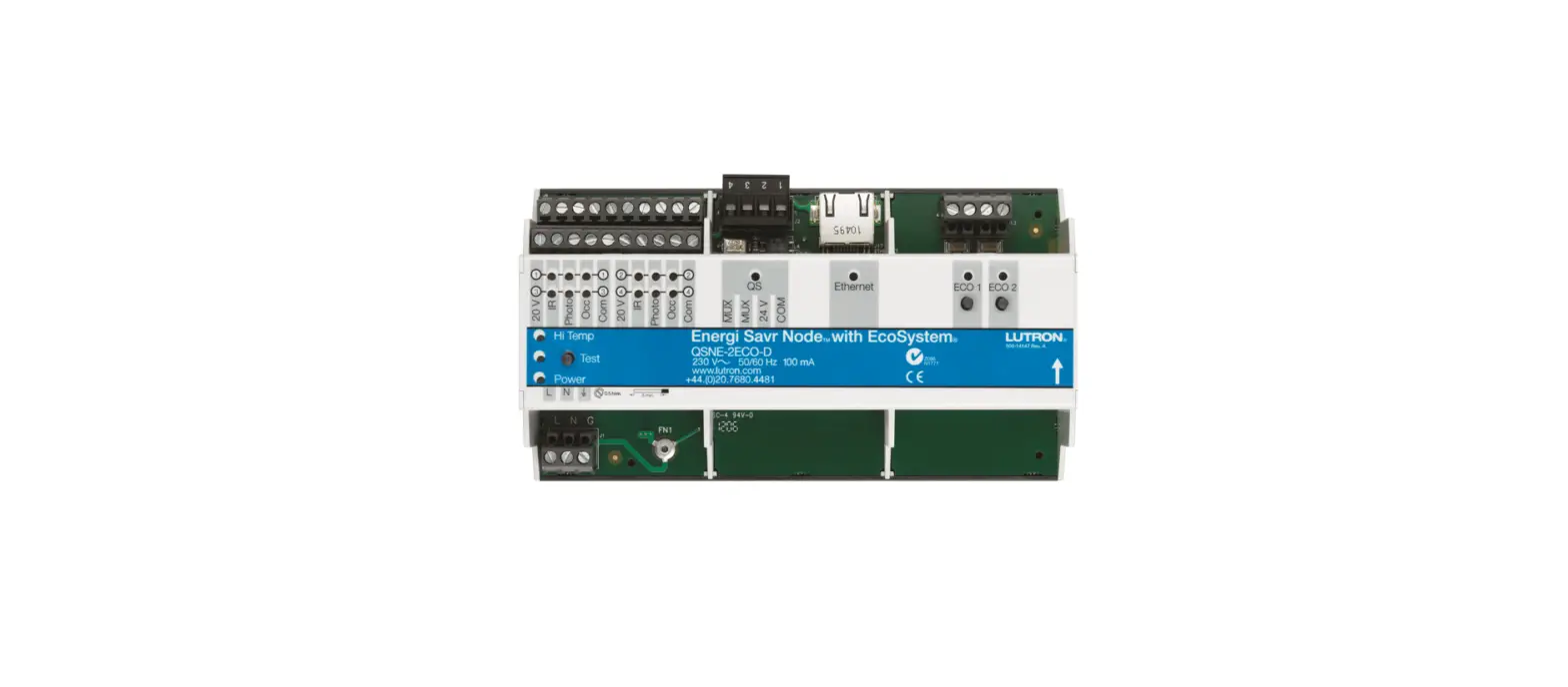 Lutron Qsn-2eco-120-d Power Module With Ecosystem Installation Guide Lutron Qsn-2eco-120-d Power Module With Ecosystem Installation Guide