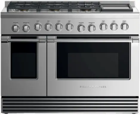 FISHER PAYKEL RGV2-486GD N N Gas Range 48 6 Burners with Griddle -