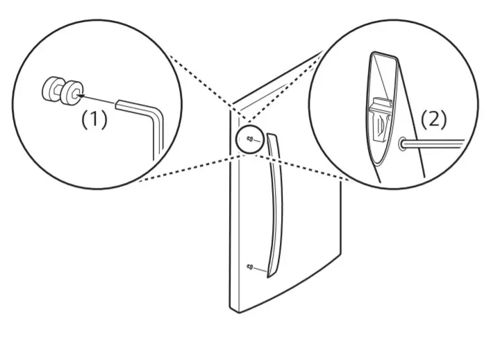 Refrigerator Installation - Assembling the Refrigerator Handle