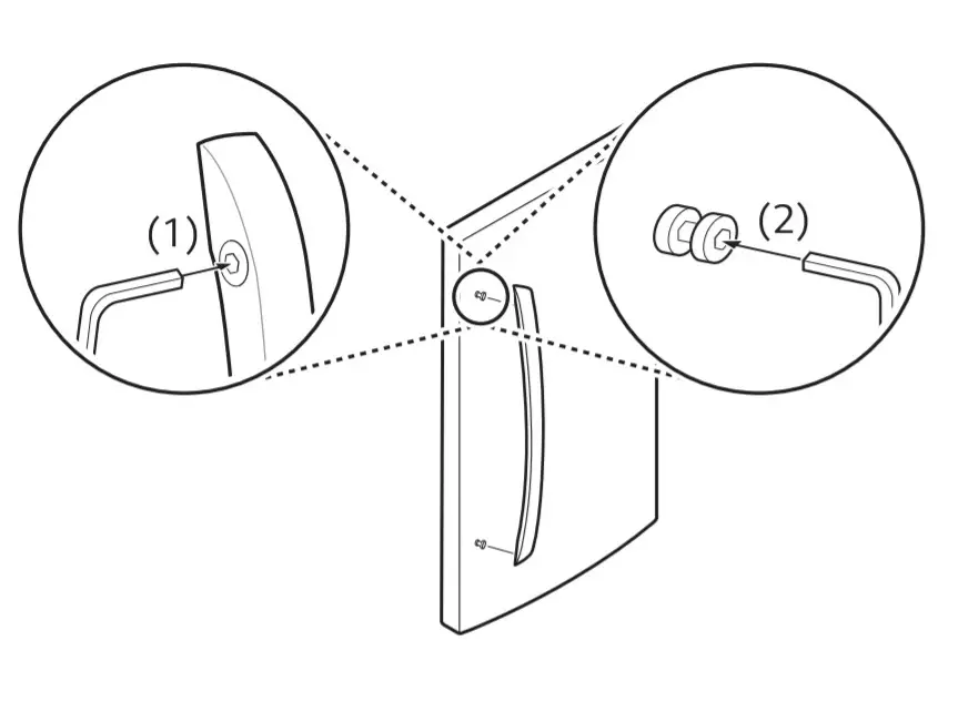 Refrigerator Installation - Removing the Refrigerator Handles