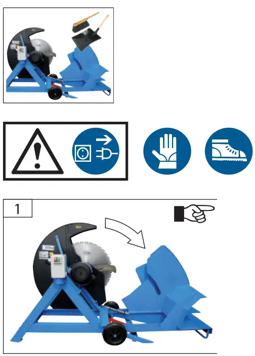 Gude GWS 600 EC 230 Volt Electric Log Saw - fig 16