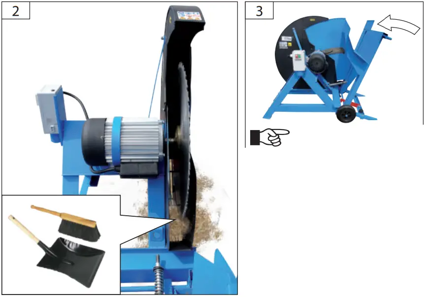 Gude GWS 600 EC 230 Volt Electric Log Saw - fig 17