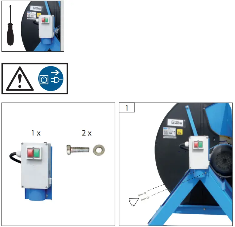Gude GWS 600 EC 230 Volt Electric Log Saw - fig 2