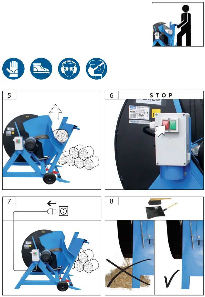 Gude GWS 600 EC 230 Volt Electric Log Saw - fig 7