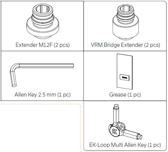 ekwb Z690 EK-Quantum Momentum VRM Bridge ROG Maximus-2